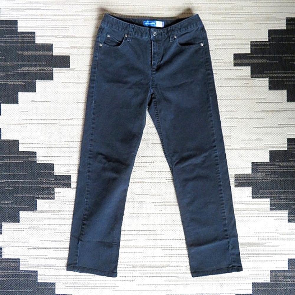 Liz Claiborne Sz 4S Vintage High Waisted 90s Straight Leg Fit Black Denim Jeans